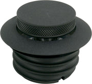 Drag Specialties Pop-Up Gas Cap Fuel Cap Black Wrinkle Late Non-Vented Billet Aluminium #03-329B-B