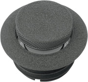 Drag Specialties Pop-Up Gas Cap Fuel Cap Black Wrinkle Late Vented Billet Aluminium Each