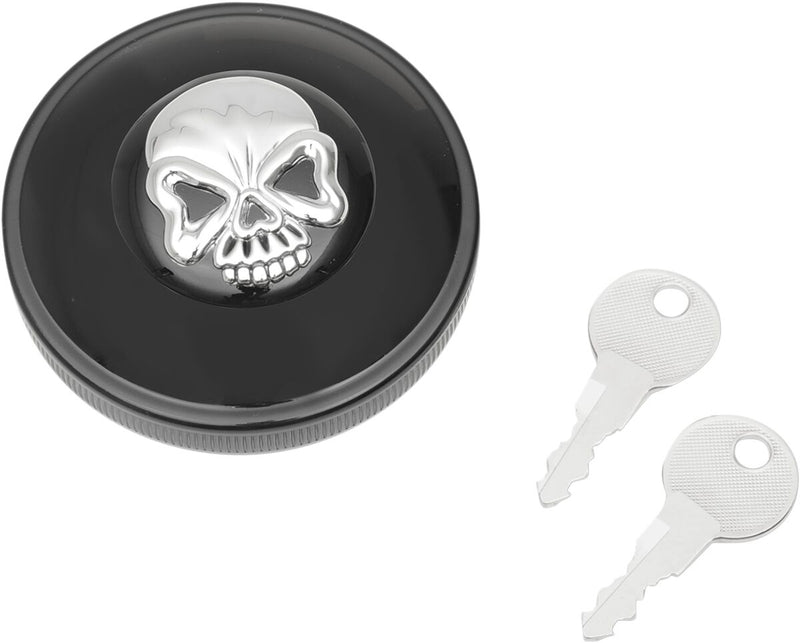 Drag Specialties Screw-In Locking Skull Gas Cap #03-0320ABS-A