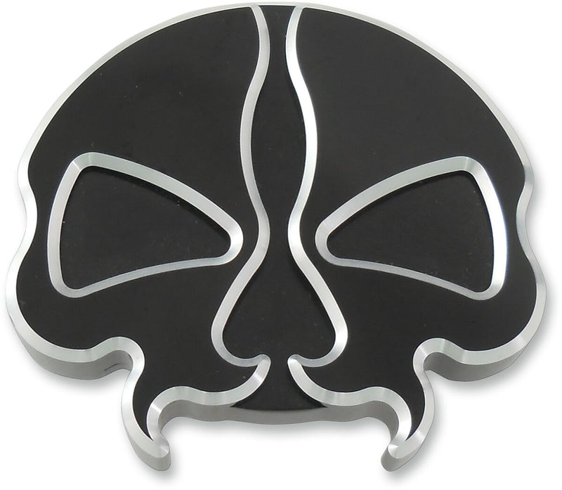 Drag Specialties Split Skull Gas Cap Fuel Cap Black Vented Aluminium Die-Cast #78048B