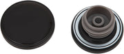 Drag Specialties Screw-In Gas Cap Fuel Cap Black Gloss Vented Stainless Steel Each