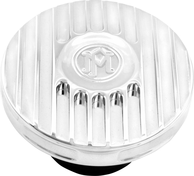 Performance Machine Custom Gas Cap - Aircraft-Grade Aluminum, Vented, Screw Cap - Chrome for Harley-Davidson Touring, Softail, Sportster & Dyna 1996-2026