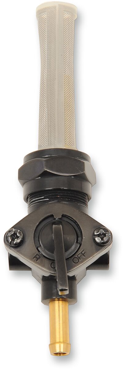 Drag Specialties Fuel Petcock Fuel Valve Black Gloss Die-Cast