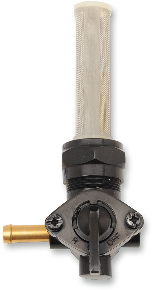 Drag Specialties Fuel Petcock Fuel Valve Black Gloss Die-Cast