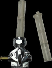 Drag Specialties Vacuum Petcock Fuel Valve Chrome Silver