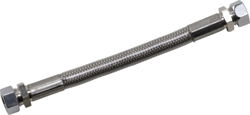 Drag Specialties Fuel Tank Crossover Line Fuel Line Silver Braided Stainless Steel #592
