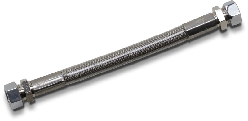 Drag Specialties Fuel Tank Crossover Line Fuel Line Silver Braided Stainless Steel #592