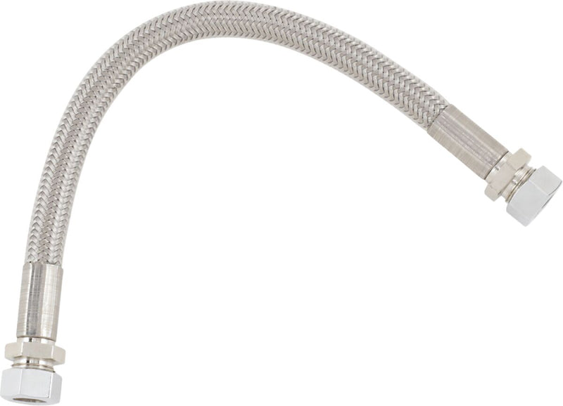 Drag Specialties Fuel Tank Crossover Line Fuel Line Silver Braided Stainless Steel