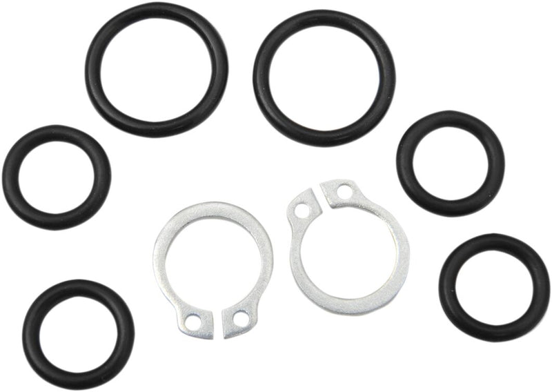 Goodridge Fuel Line Rebuild Kit Black Silver Rubber #HDFL5-KIT