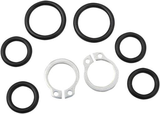 Goodridge Fuel Line Rebuild Kit Black Silver Rubber #HDFL5-KIT