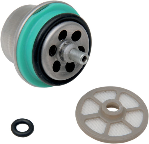 Drag Specialties Fuel Pressure Regulator Black Blue Silver