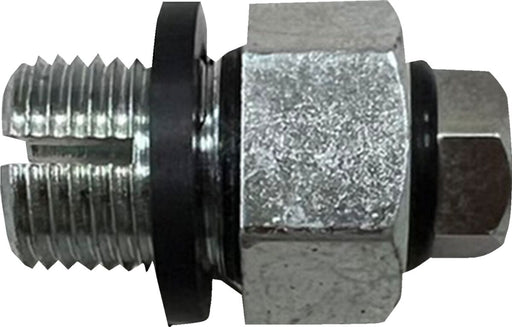 Drag Specialties Oversized Drain Plug Black Silver Piggyback Oil Reservoir Steel
