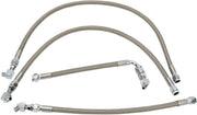 Drag Specialties Stainless Steel Braided Oil Line Kit #606003