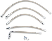 Drag Specialties Stainless Steel Braided Oil Line Kit #606004