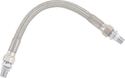 Drag Specialties Universal Stainless Steel Braided Oil Line Chrome Silver #608