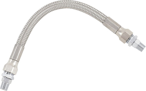 Drag Specialties Universal Stainless Steel Braided Oil Line Chrome Silver