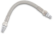 Drag Specialties Universal Stainless Steel Braided Oil Line Chrome Silver Each