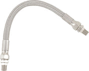 Drag Specialties Universal Stainless Steel Braided Oil Line Chrome Silver