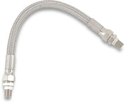 Drag Specialties Universal Stainless Steel Braided Oil Line Chrome Silver Each