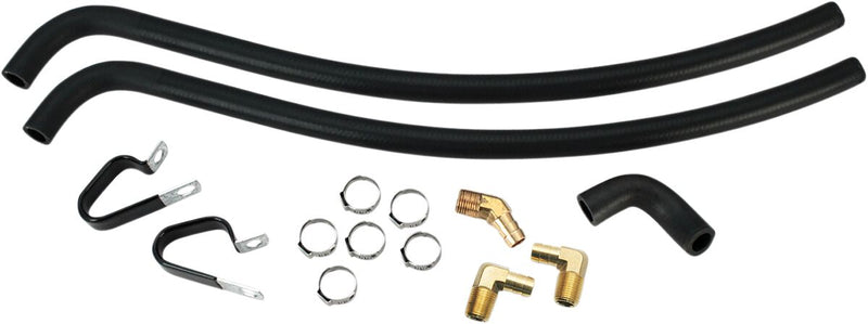 S&S Cycle Oil Line Kit Black Gold #310-0435
