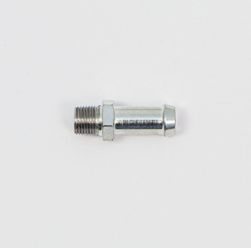 S&S Cycle Fitting 1/8-27 Silver Straight Hose Steel