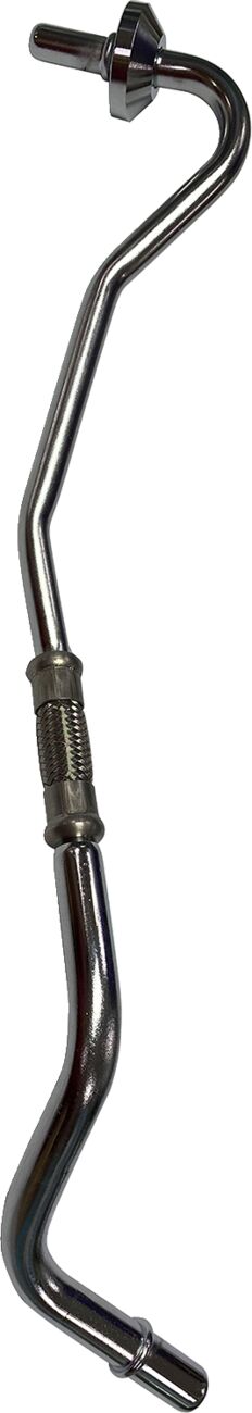 Drag Specialties Chrome Oil Line Silver Return Line #T03-0162