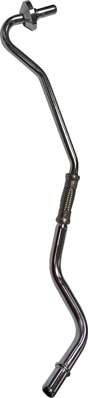 Drag Specialties Chrome Oil Line Silver Return Line #T03-0161