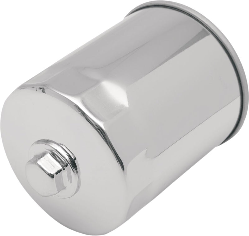Drag Specialties Spin-On Oil Filter Chrome Silver