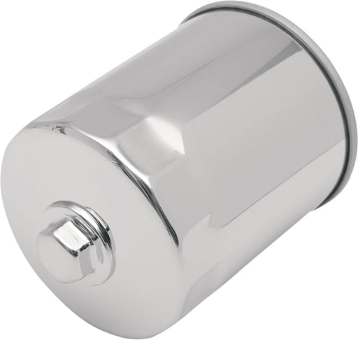 Drag Specialties Spin-On Oil Filter Chrome Silver