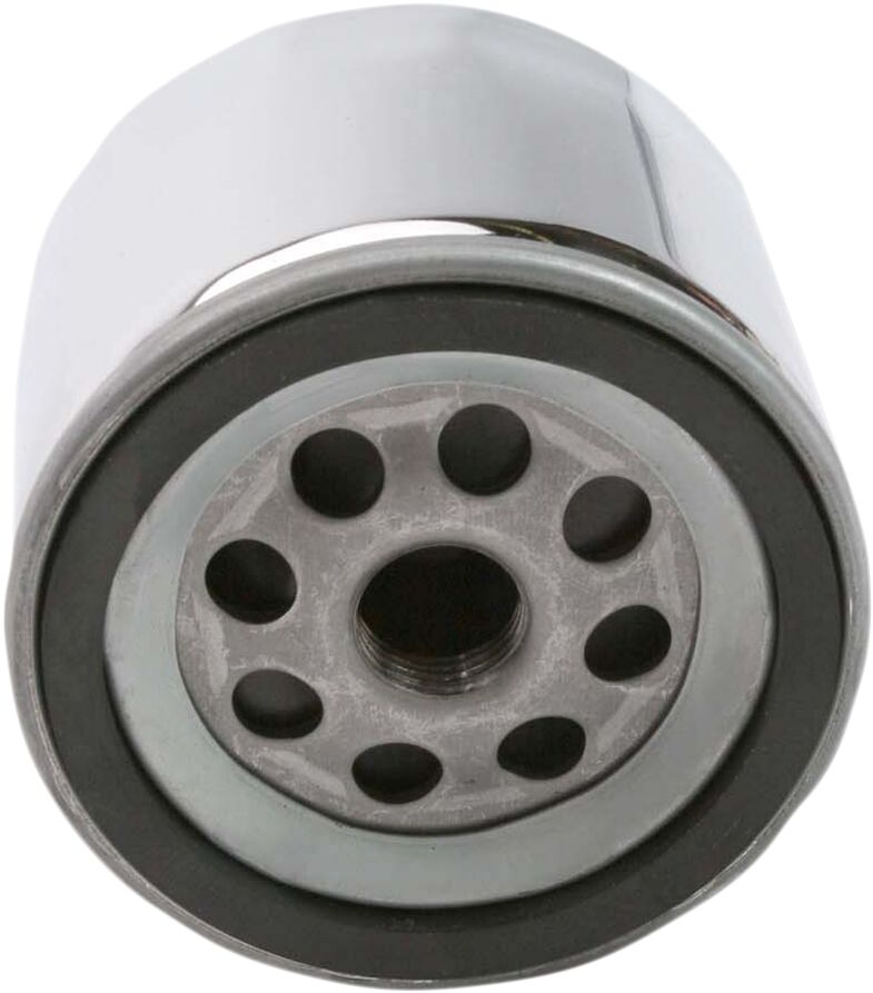Drag Specialties Spin-On Oil Filter Chrome Silver