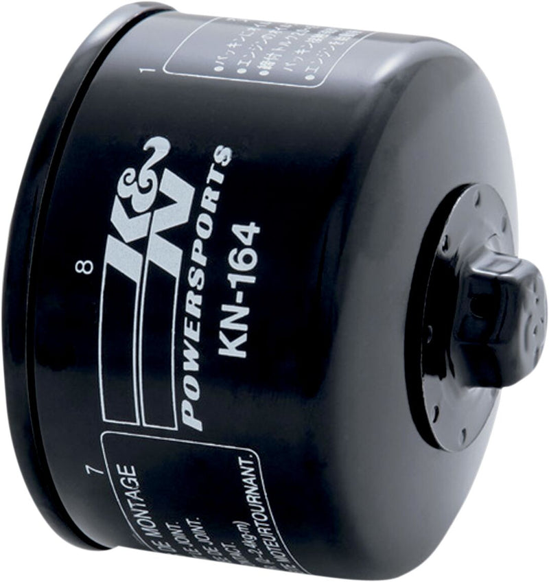 K & N Performance Oil Filter Wrench-Off Black Premium Spin-On #KN-164