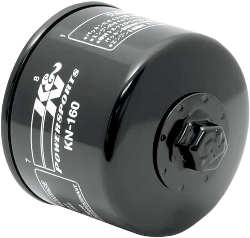 K & N Performance Oil Filter Wrench-Off Black Premium Spin-On #KN-160