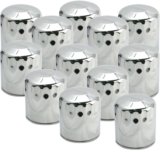 S&S Cycle Oil Filter Chrome Silver Canister Steel 12 Pack