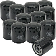 S&S Cycle Oil Filter Black Canister Steel 12 Pack
