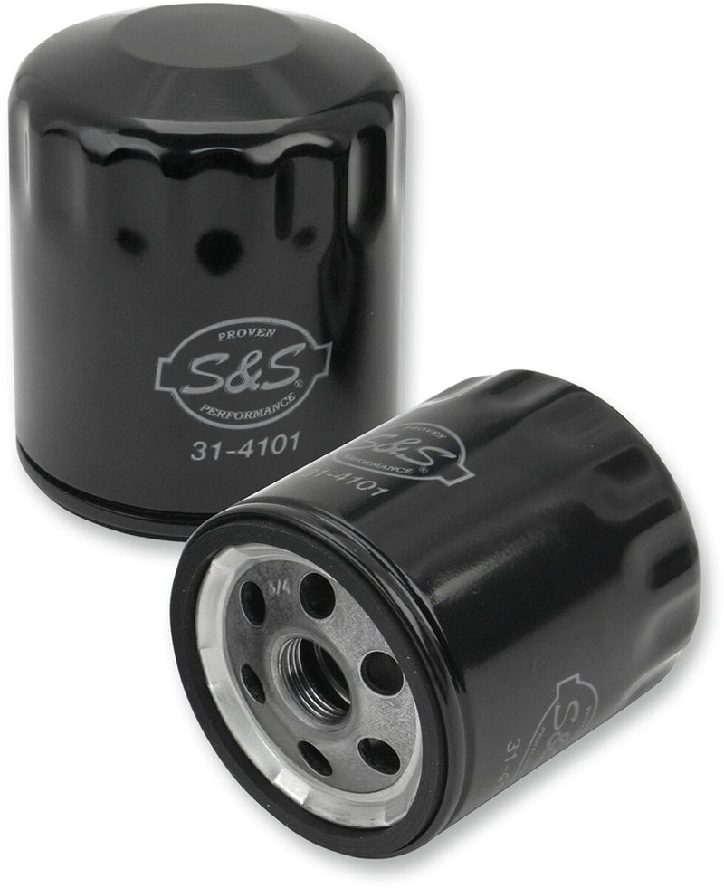S&S Cycle Oil Filter Black Canister Steel