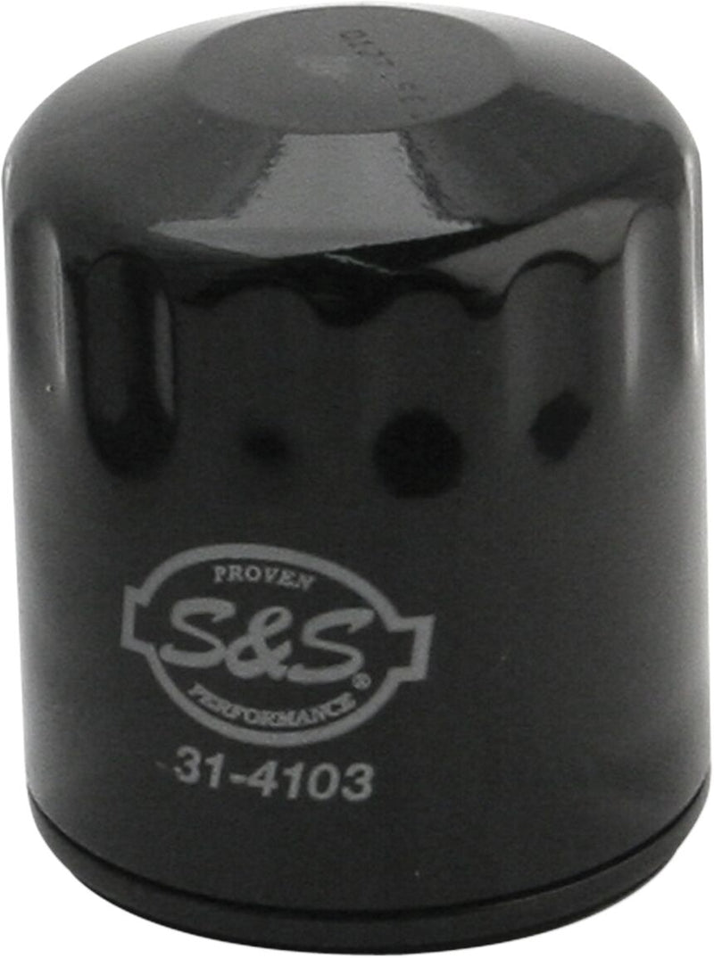 S&S Cycle Oil Filter Black Canister Steel