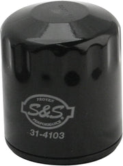 S&S Cycle Oil Filter Black Canister Steel #31-4103