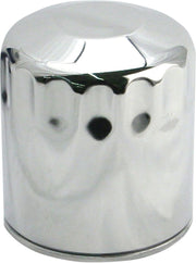 S&S Cycle Oil Filter Chrome Silver Canister Steel