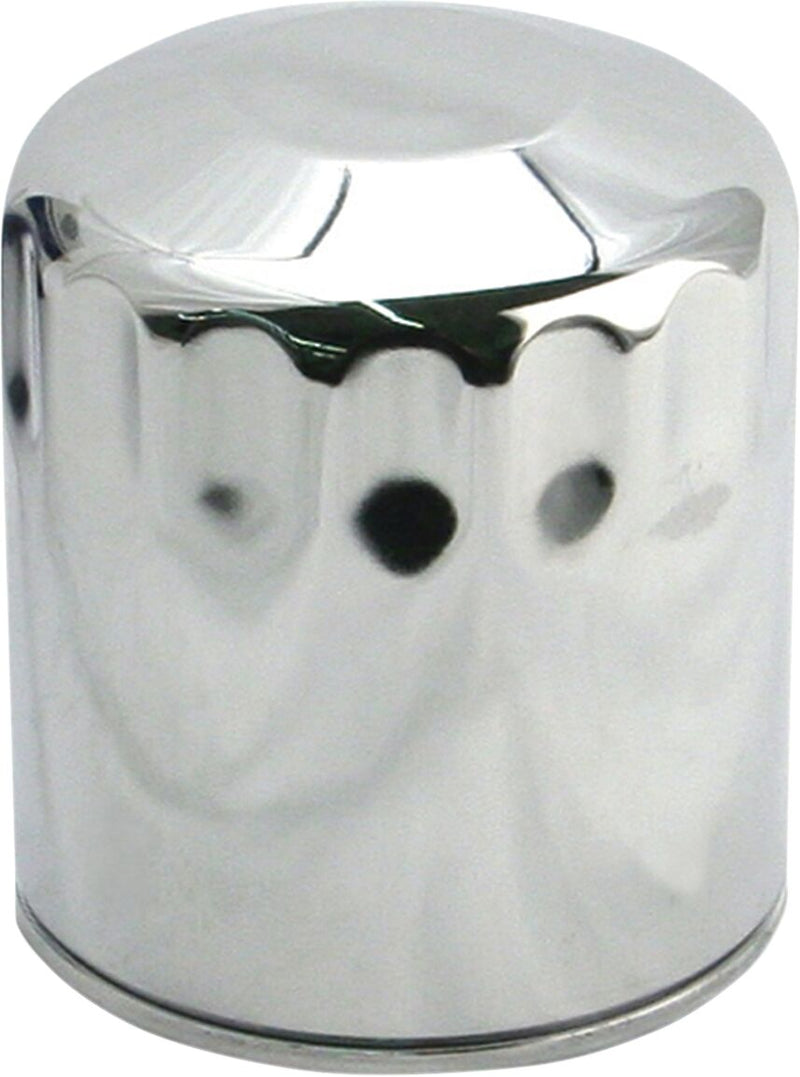 S&S Cycle Oil Filter Chrome Silver Canister Steel
