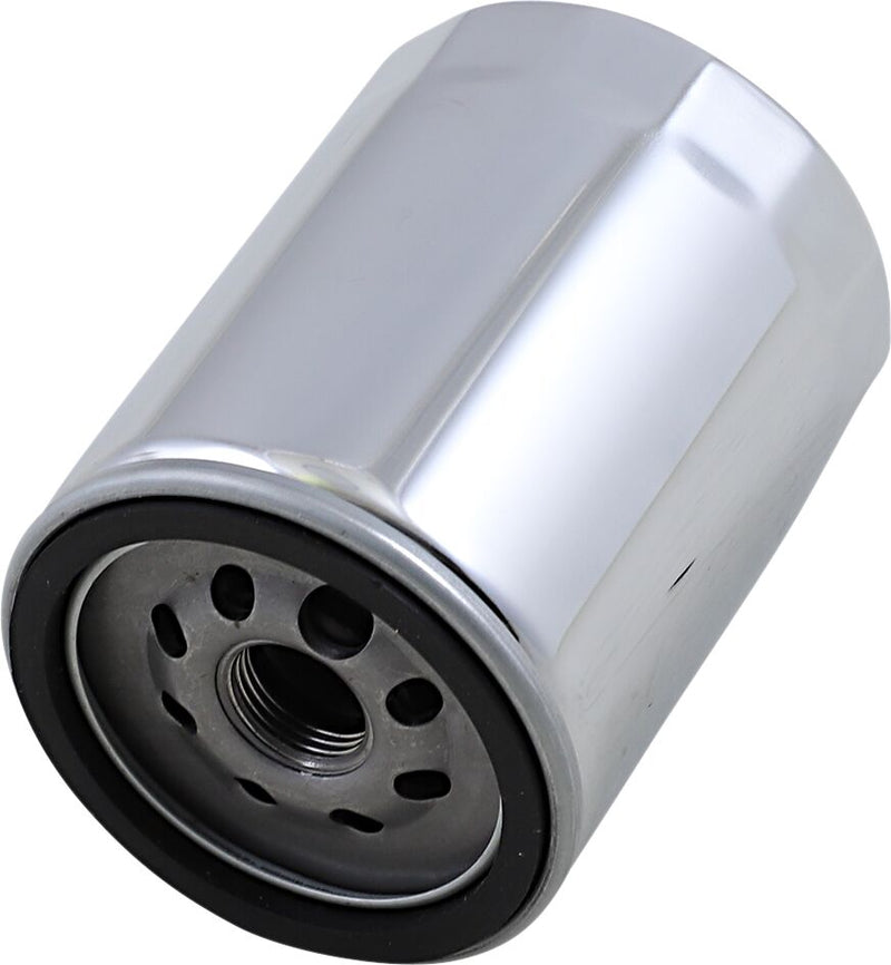 Drag Specialties Spin-On Oil Filter Chrome Silver M8 #14-0020CNU