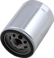 Drag Specialties Spin-On Oil Filter Chrome Silver M8
