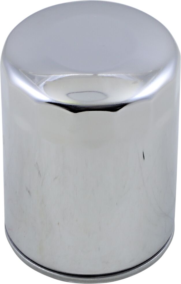 Drag Specialties Spin-On Oil Filter Chrome Silver M8 Each
