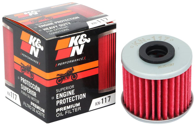 K & N Catridge Oil Filter for 2012-2026, 158779, 158785 HONDA Red Cartridge #KN-117