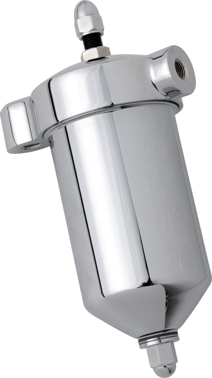 Drag Specialties Oil Filter Assembly Chrome Silver Aluminium Die Cast