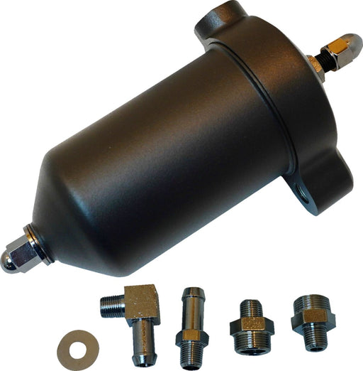 Drag Specialties Oil Filter Assembly Black Aluminium Die Cast