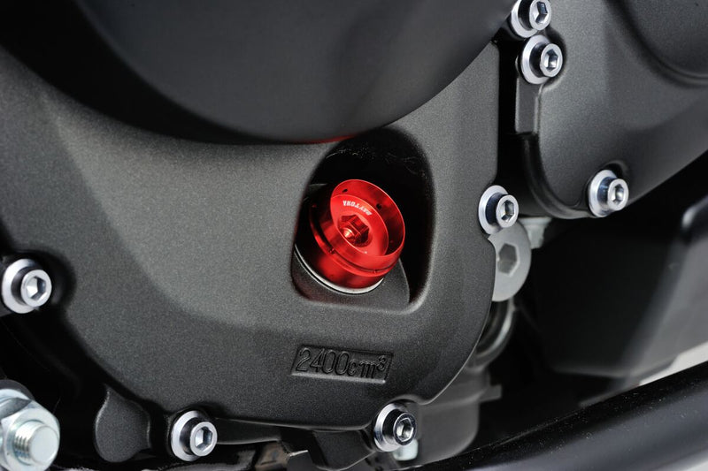 Daytona Bullet Oil Filler Cap Red Aluminium
