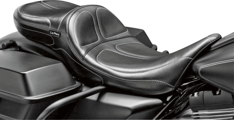 Le Pera Maverick Daddy Long Legs Seat Black One-Piece Vinyl #LK-957DL