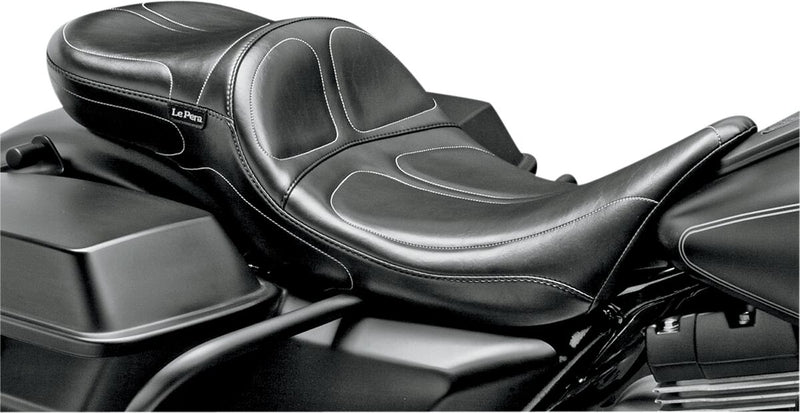 Le Pera Maverick Daddy Long Legs Seat Black One-Piece Vinyl #LK-957DL