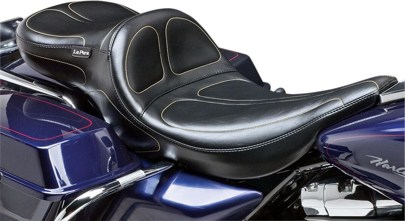 Le Pera Maverick Daddy Long Legs Seat Black One-Piece Vinyl #LH-957DL