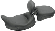 Mustang Vintage Super Solo Vinyl Seat with Removable Driver Backrest Black Solo Seat